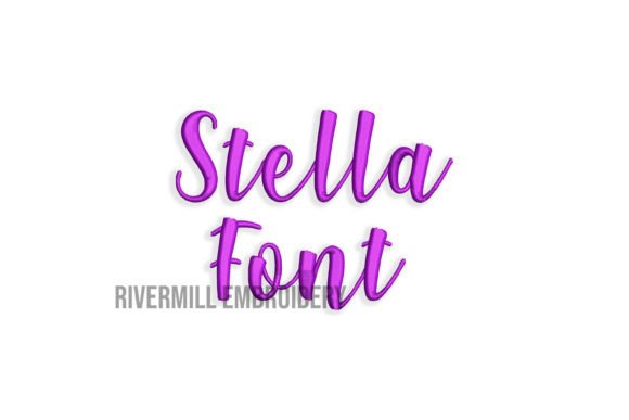 1 Stella Embroidery Font: Clean, Versatile & Craft-Fair Ready