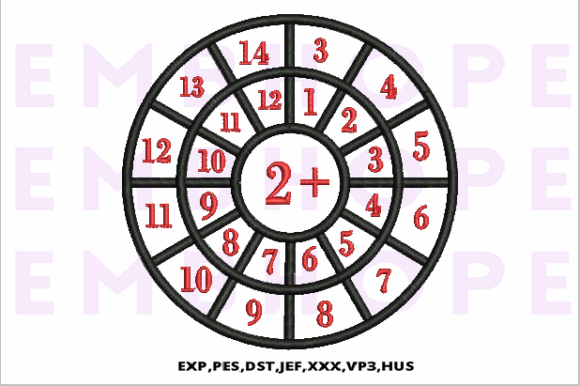 Addition Wheel 2: A Bright, Practical Embroidery Design for Learning & Play