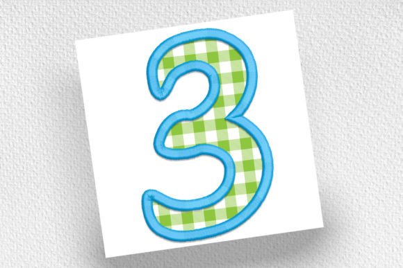 Applique Number 3: A School-Themed Embroidery Workhorse