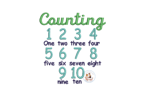 Counting 1 to 10: A Playful, Tactile Embroidery Design for Meaningful Gifts