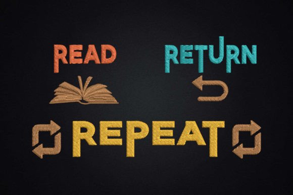 Funny Library Worker Read Return Repeat: A Designer Review