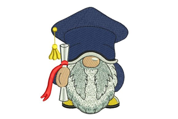 Graduation Gnome Embroidery Design: A Designer’s Review for Boutique Sweatshirts