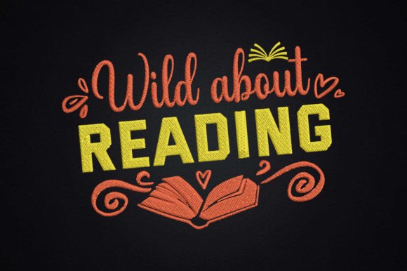 Honest Review: Wild About Reading Book Lover Embroidery Design