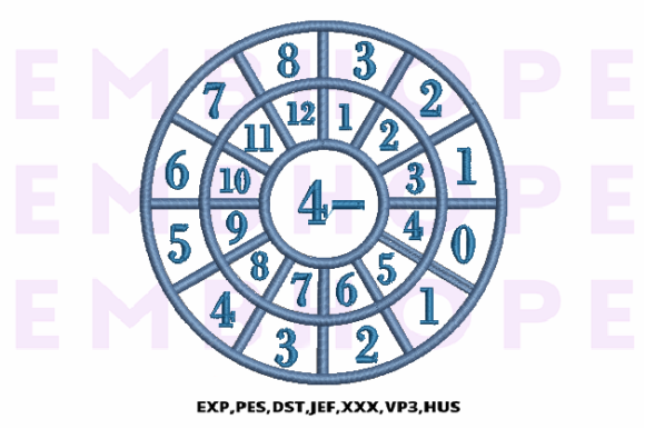 Minus Wheel 4 – Bright, Playful Math Embroidery