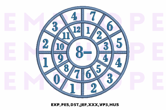 Minus Wheel 8 — Playful Math Charm for Handmade Gifts