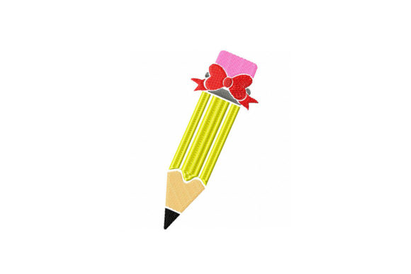 Pencil with Bow: A Sweet Embroidery Design Review