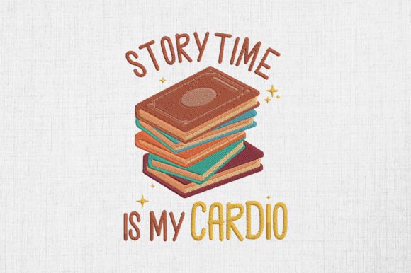 Storytime is My Cardio Story Book Embroidery Review